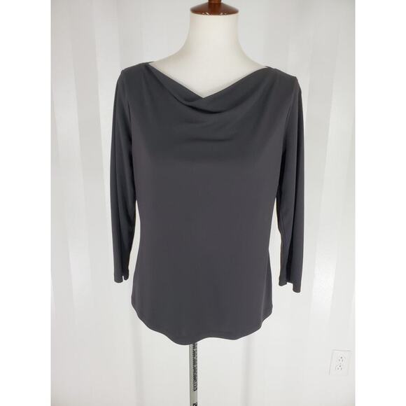 Liz Claiborne Tops - LIZ CLAIBORNE Women's Black Long Sleeve Blouse Sz L